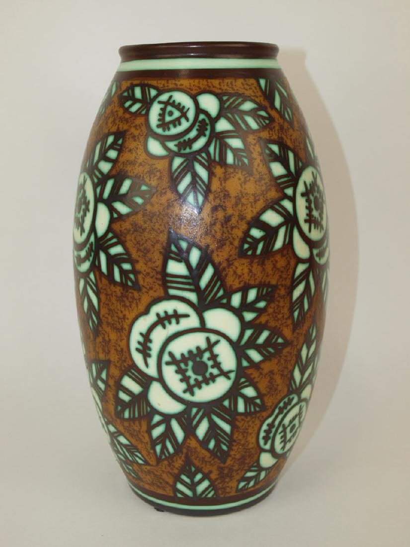 Boch Freres Charles Catteau art pottery vase with (1 of 2)