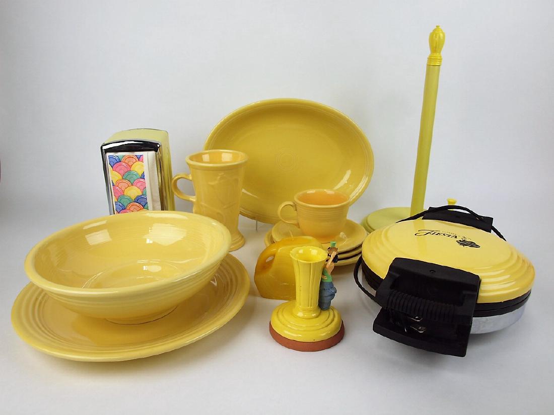 Fiesta Post 86 yellow group of 13 assorted pieces (1 of 1)