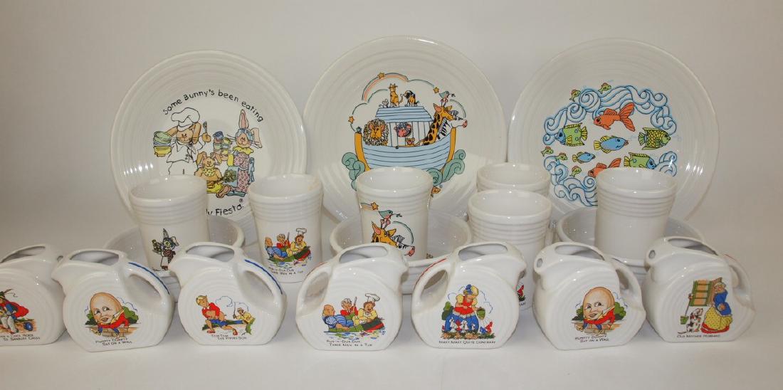 Fiesta Post 86 group of white decal sets: 3 plate, (1 of 1)