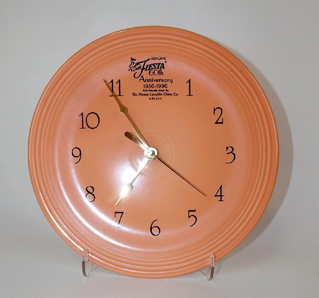 Fiesta Post 86 apricot plate clock, NIB (1 of 1)