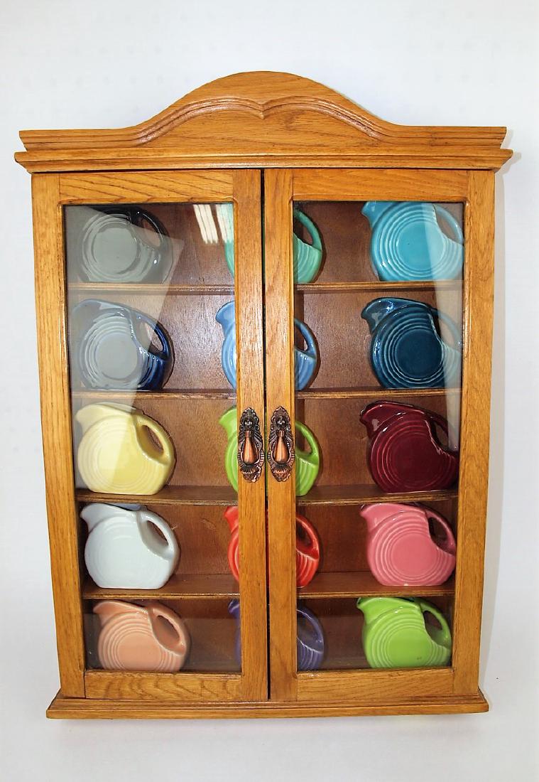 Fiesta Post 86 lot of 15 mini disk pitchers including (1 of 2)