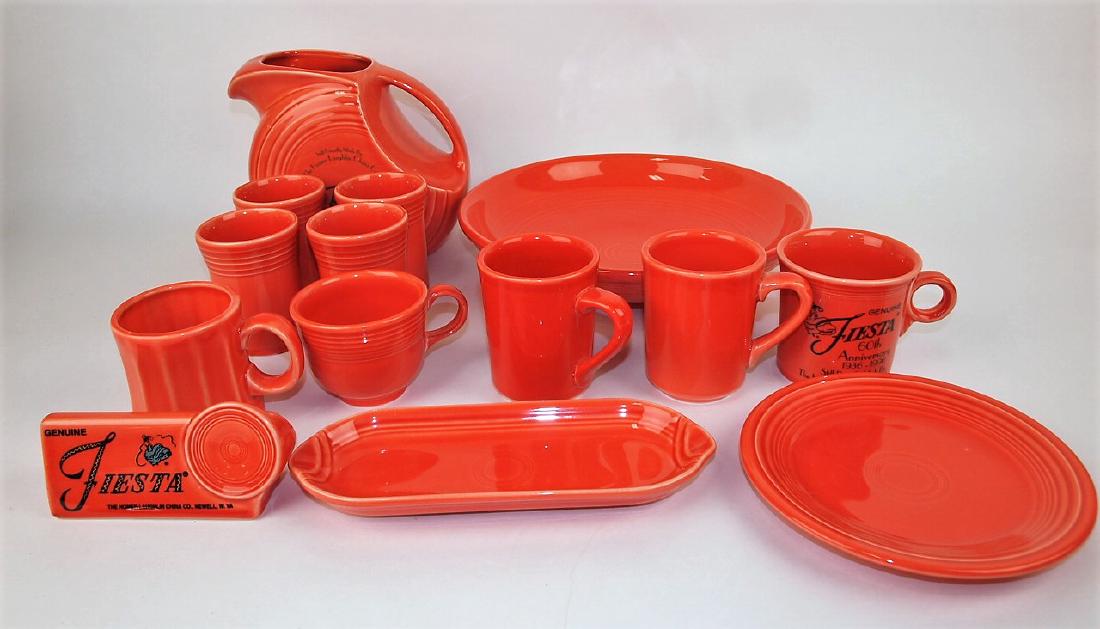 Fiesta Post 86 persimmon lot of 14 pieces (1 of 1)