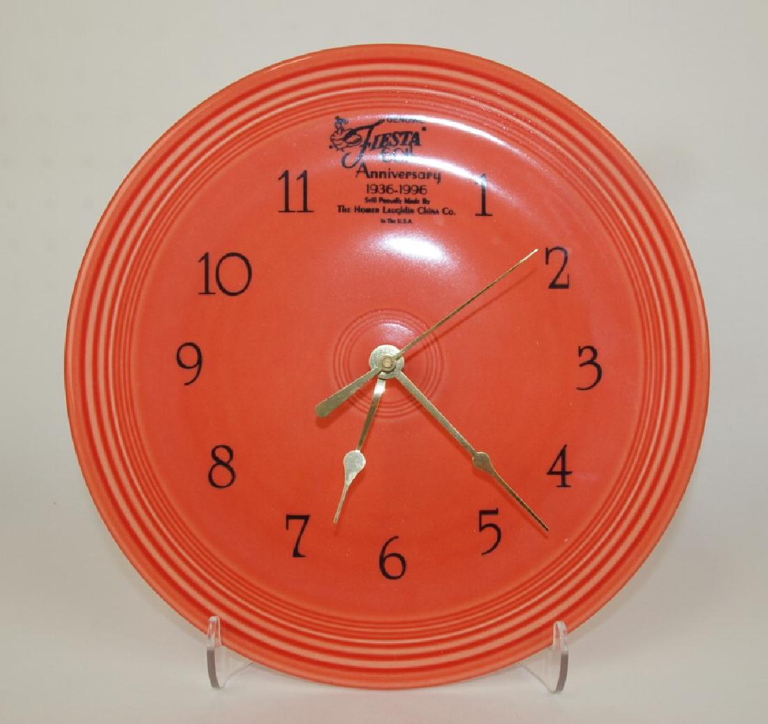 Fiesta Post 86 persimmon plate clock (1 of 1)