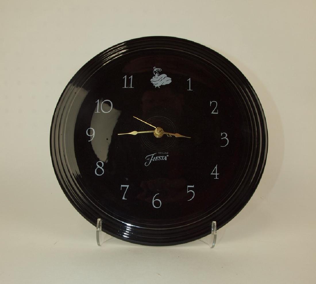 Fiesta Post 86 black plate clock (1 of 1)