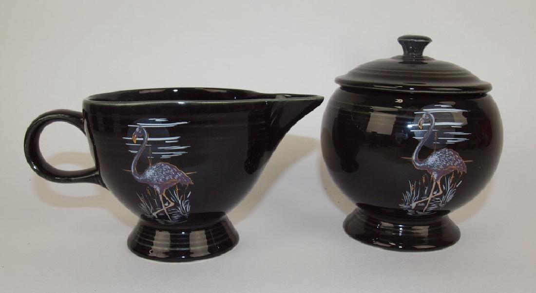 Fiesta Post 86 Moon Over Miami sugar/creamer: Fiesta Post 86 Moon Over Miami sugar/creamer