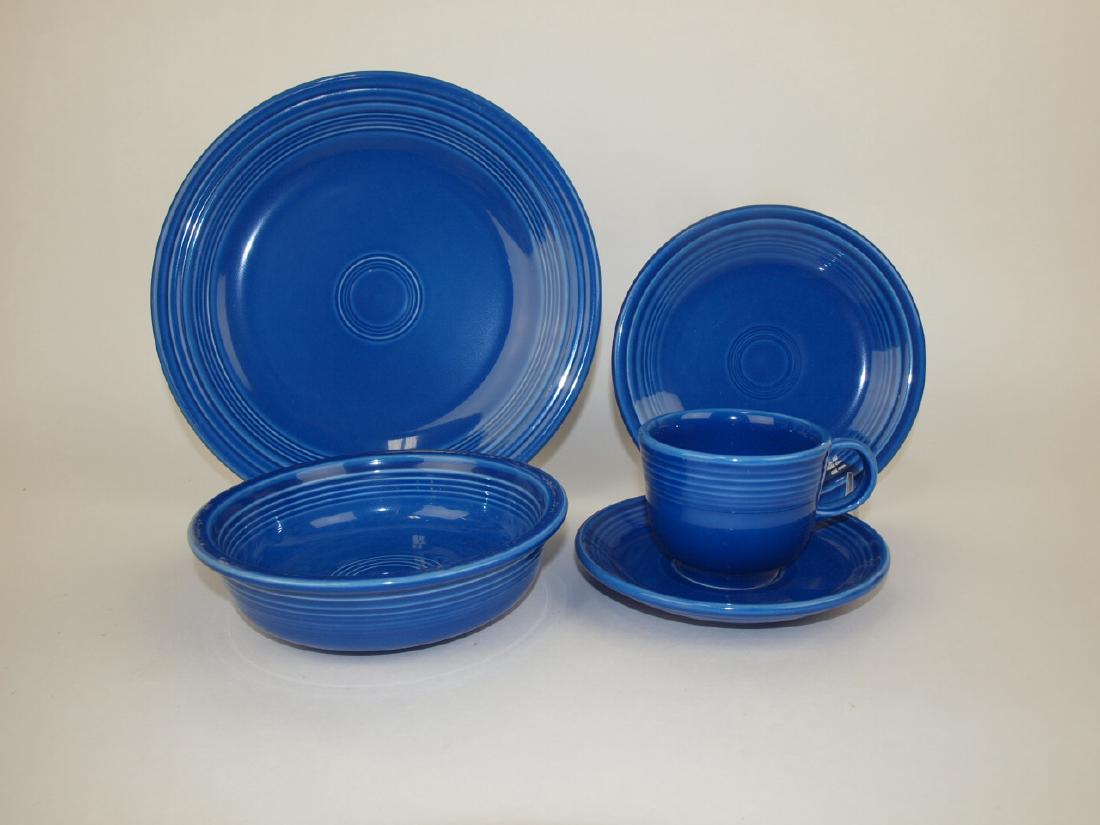 Fiesta Post 86 sapphire 5 piece place setting, NIB (1 of 1)