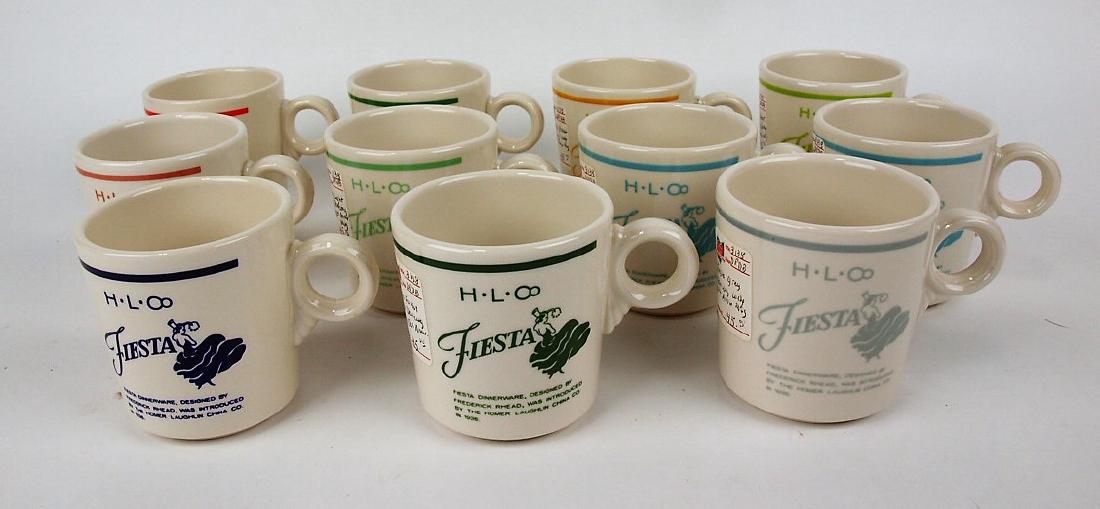 Fiesta Post 86 lot of 11 dancing girl mugs (1 of 1)