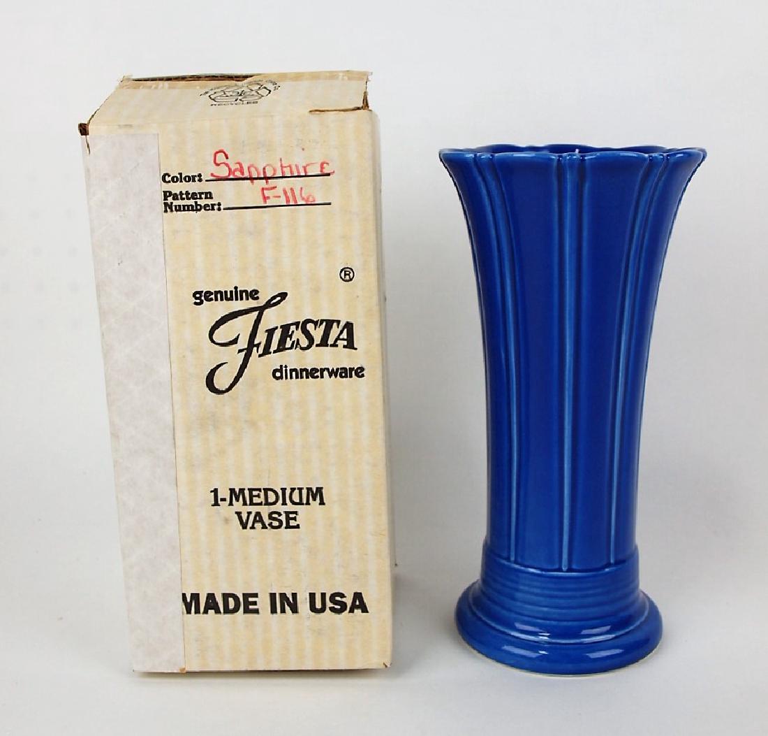 Fiesta Post 86 sapphire meduim vase, NIB (1 of 1)