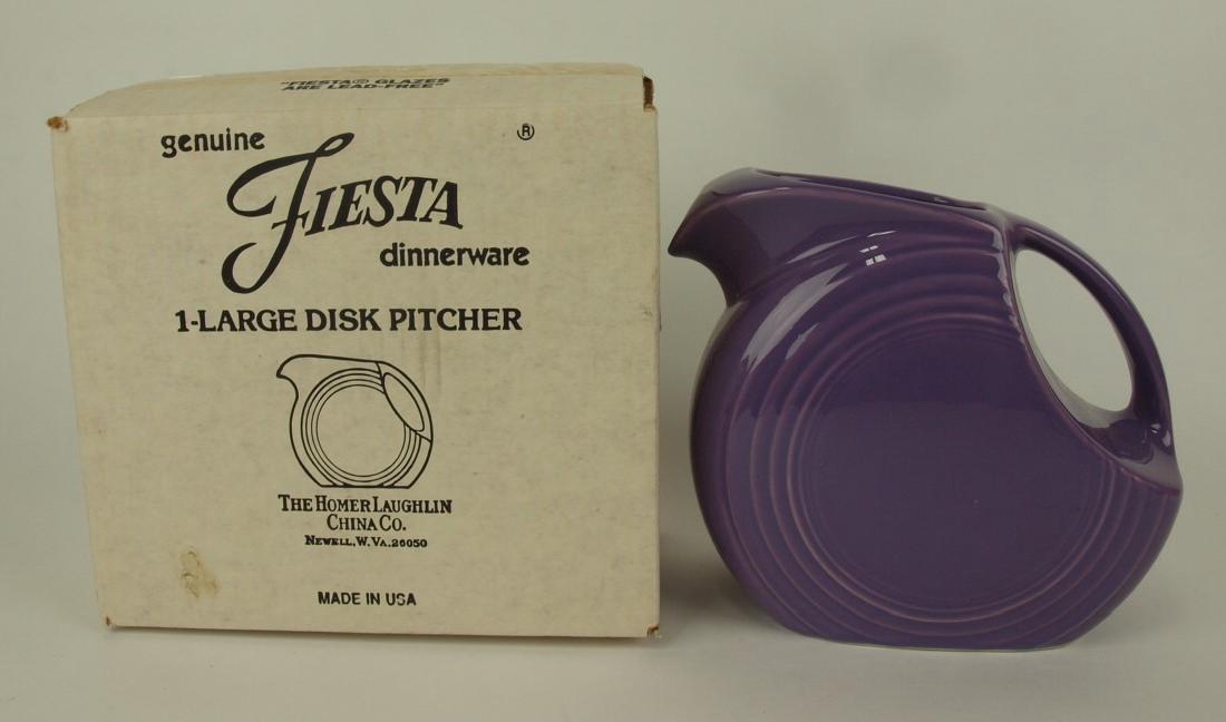 Fiesta Post 86 lilac disk water pitcher NIB (1 of 1)