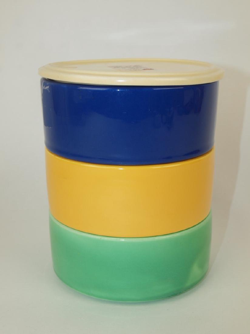 Fiesta Kitchen Kraft stacking set, RARE ivory lid (rim (1 of 1)