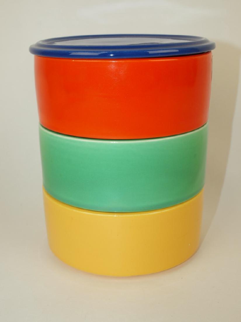 Fiesta Kitchen Kraft stacking set, cobalt lid, red, (1 of 1)
