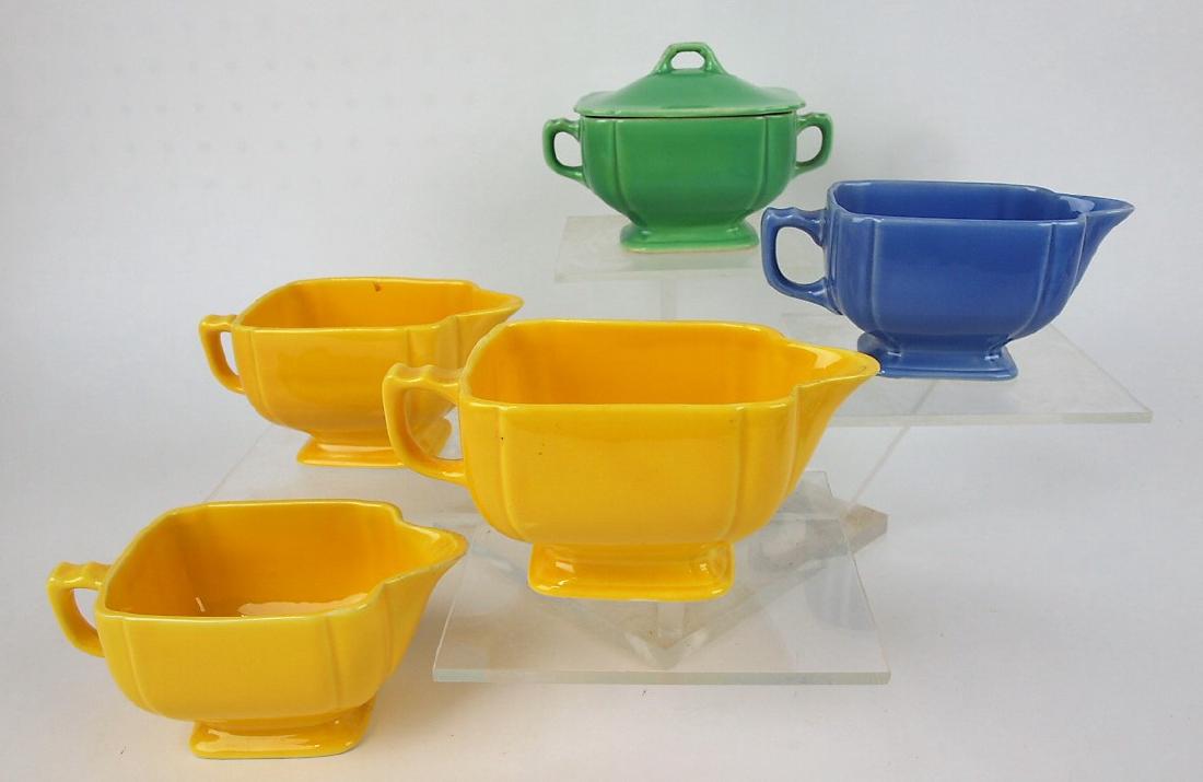 Fiesta Riviera sugar & creamer group: 1 sugar, & 4 (1 of 1)