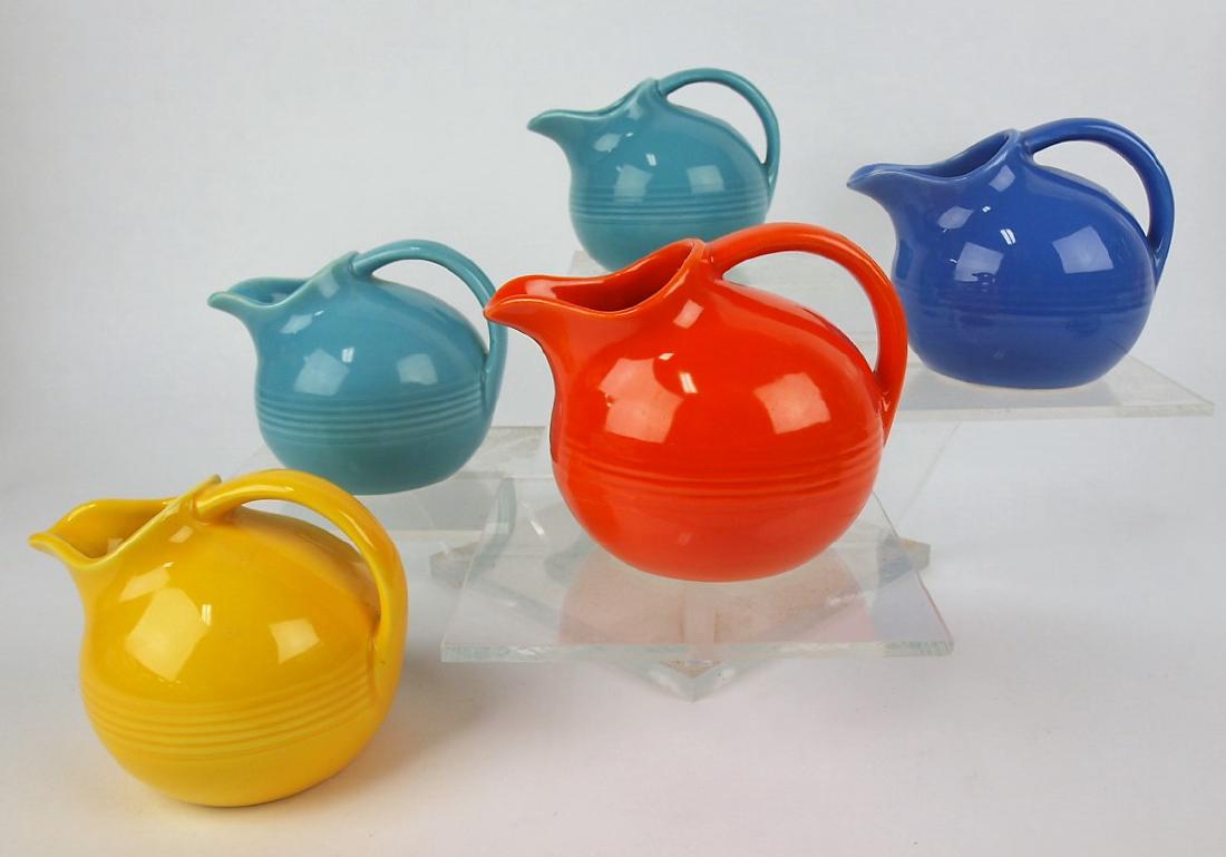 Fiesta Harlequin novelty creamer group of 5, mixed: Fiesta Harlequin novelty creamer group of 5, mixed colors