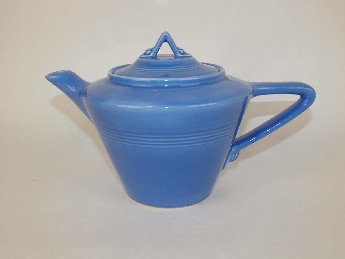 Fiesta Harlequin teapot, mauve blue (1 of 1)