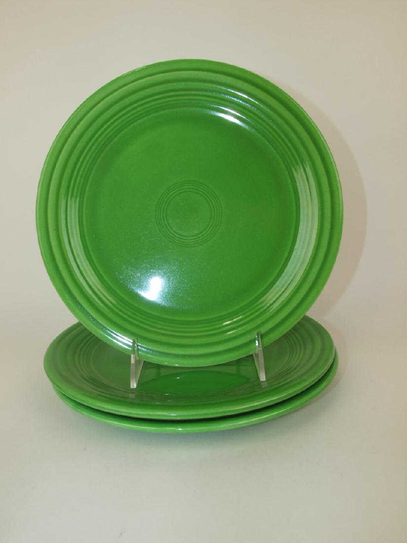 Fiesta 9" plate group, 3 medium green (1 of 1)