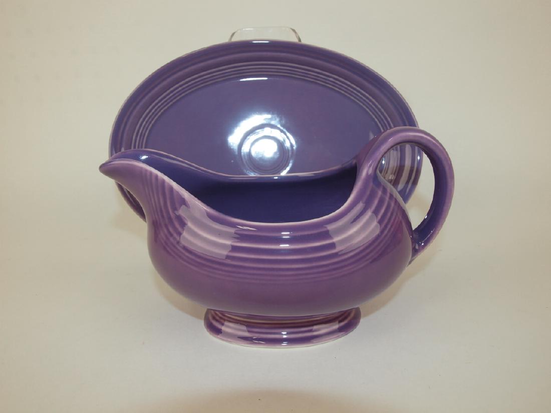 Fiesta Post 86 lilac sauce boat and small oval platter (1 of 1)