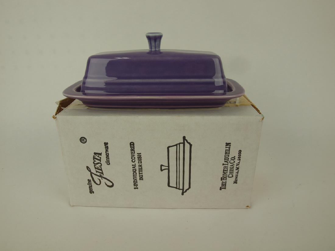 Fiesta Post 86 lilac butter dish with box (1 of 1)