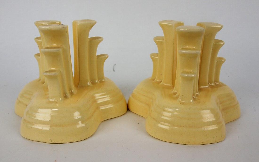 Fiesta tripod candleholders, pair, ivory (1 of 1)