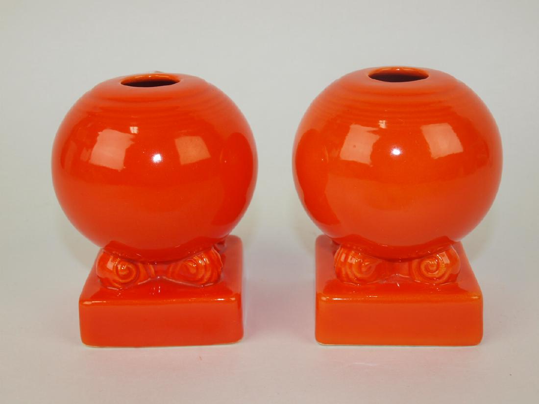 Fiesta bulb candle holders, pair, red (1 of 1)