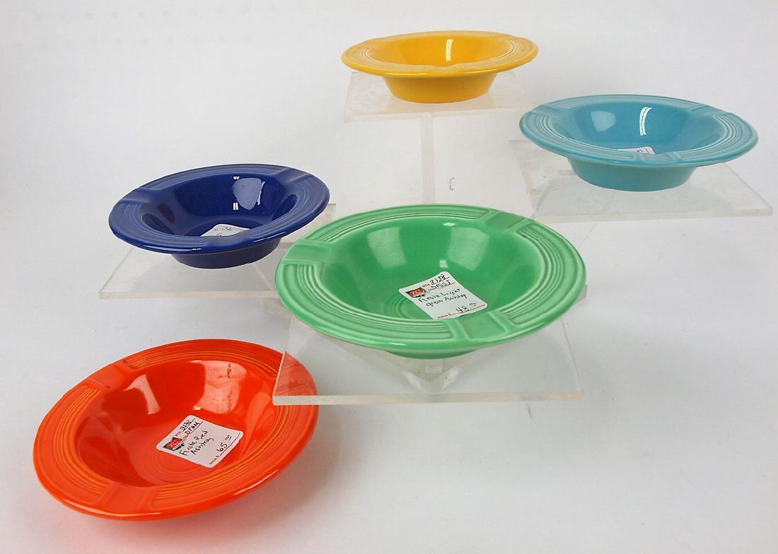 Fiesta ashtray group: red, cobalt, turquoise, green, & (1 of 1)