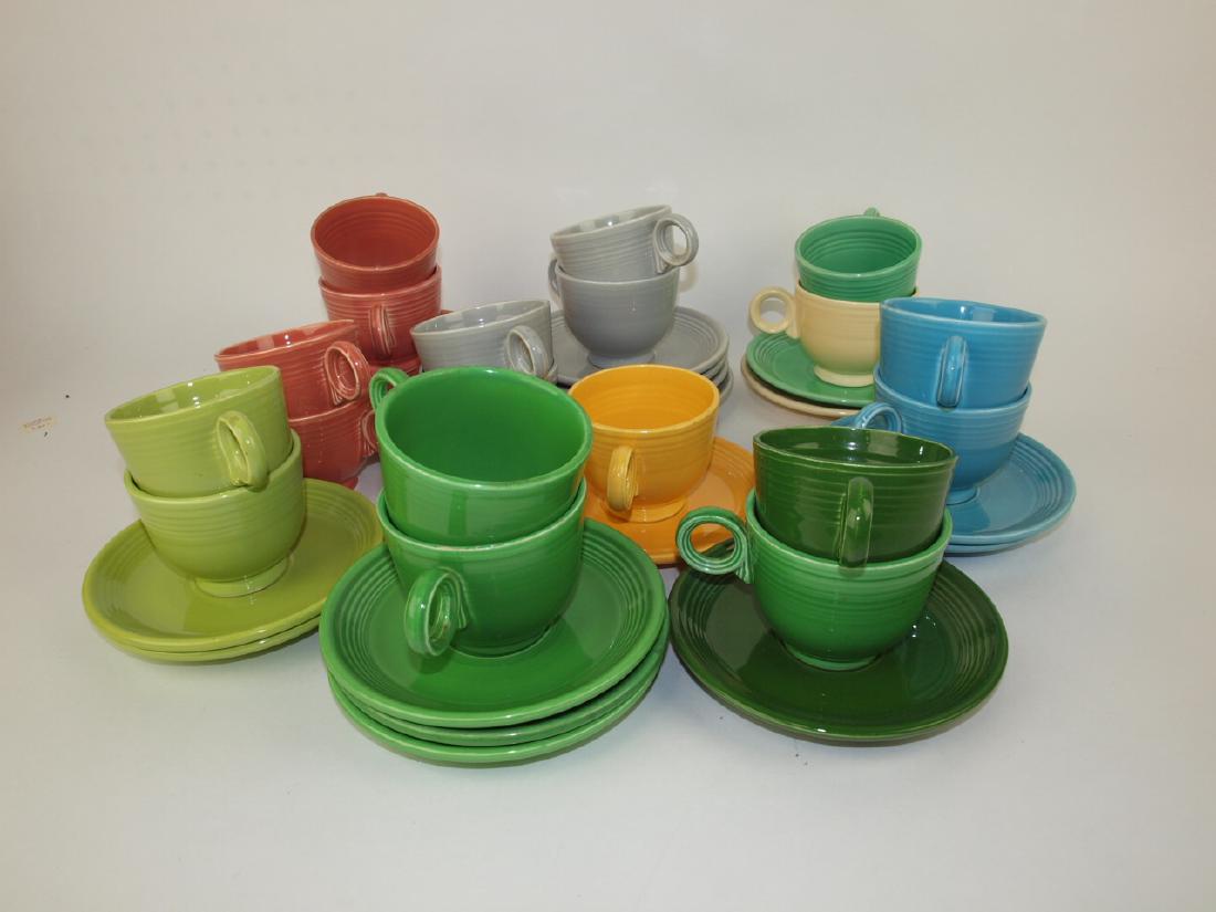 Fiesta cup & suacer group, 19 sets, mixed colors (1 of 1)