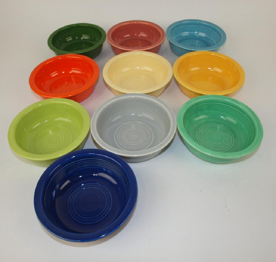 Fiesta 4 3/4" fruit bowl group, 10 different colors, no (1 of 1)