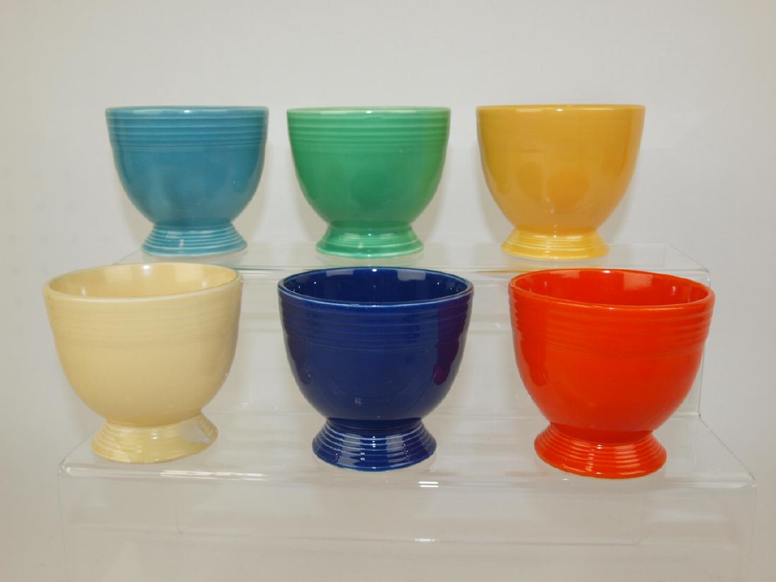 Fiesta egg cups, all 6 original colors: Fiesta egg cups, all 6 original colors
