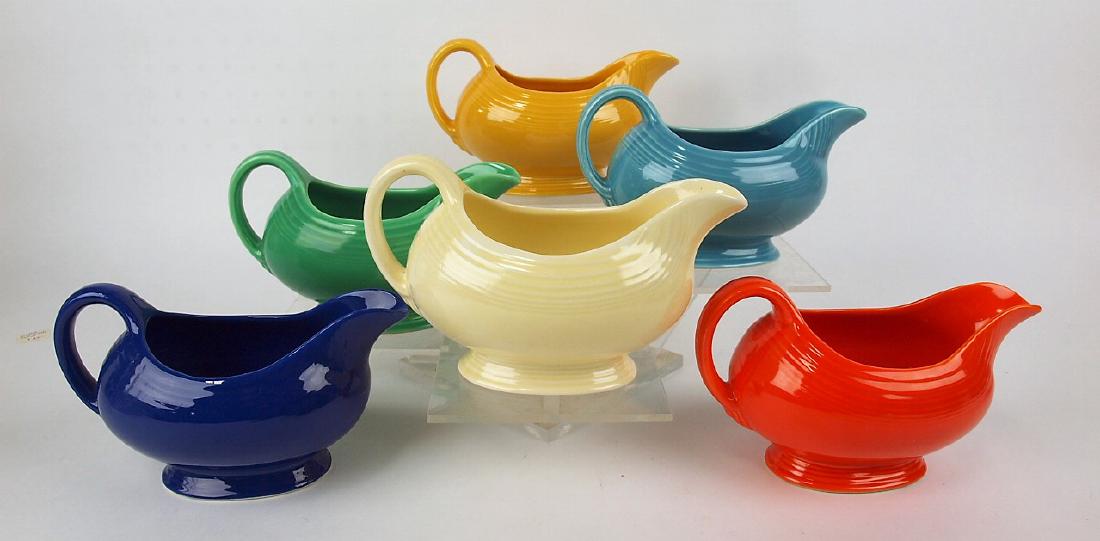 Fiesta sauce boat group, all 6 original colors (1 of 1)