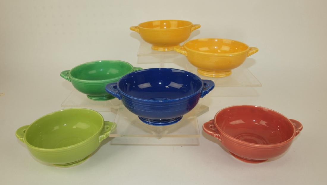Fiesta cream soup bowl group: 6 mixed colors (1 of 1)