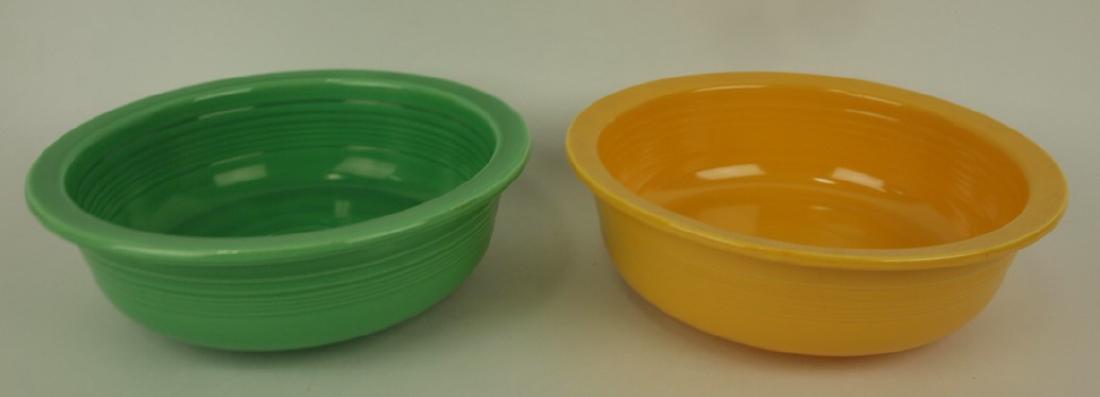 Fiesta 9 1/2" nappy bowl group: green & yellow (1 of 1)