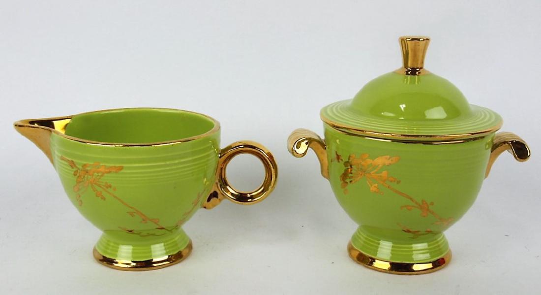 Fiesta RARE chartreuse cream and Sugar with gold (1 of 7)