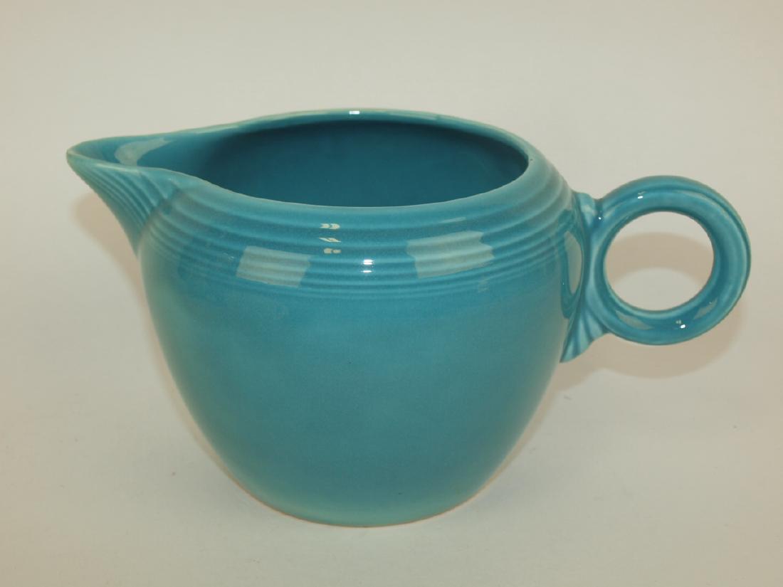 Fiesta two pint jug, turquoise (1 of 1)