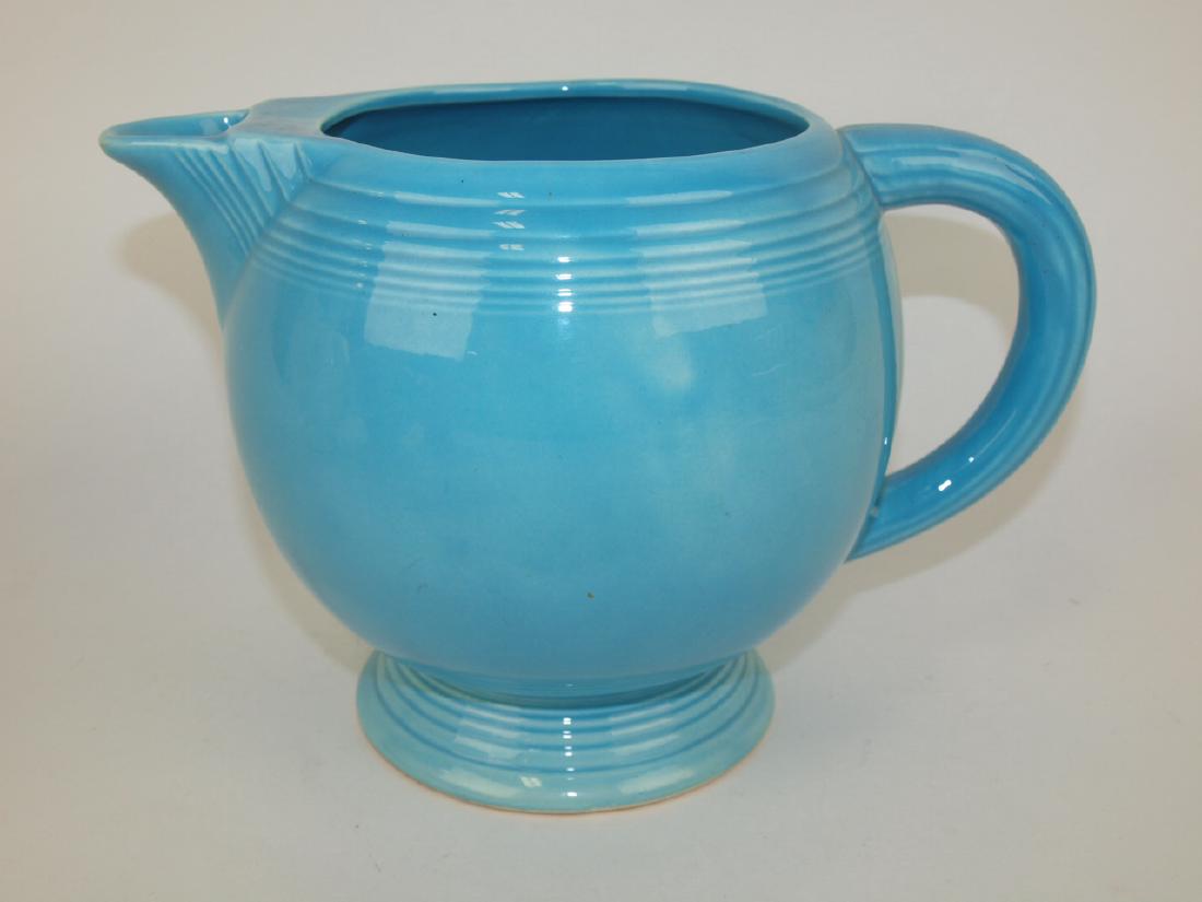 Fiesta ice lip pitcher, turquoise (1 of 1)