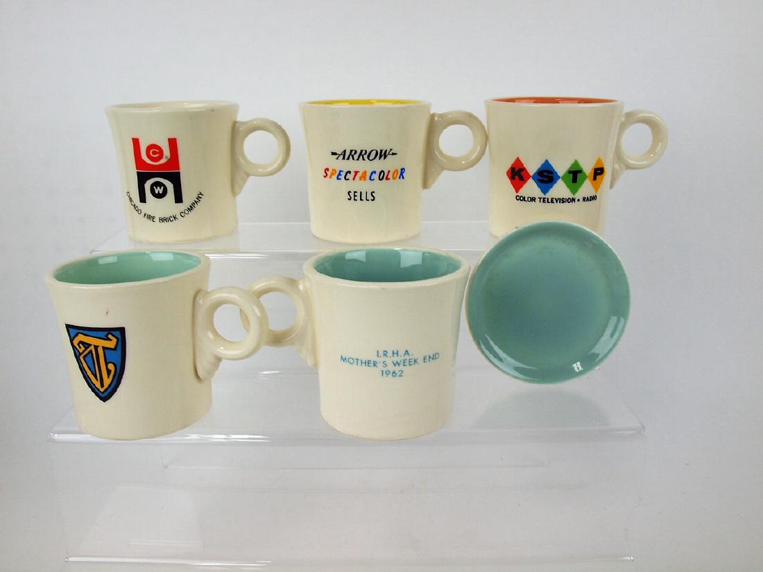 Fiesta lot of 5 advertising mugs and 1 coaster (1 of 1)