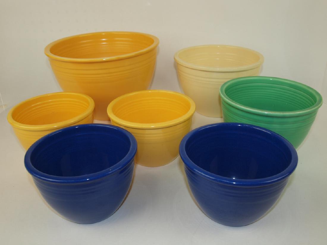 Fiesta mixing bowl group, 7 mixed colors and sizes (1 of 1)