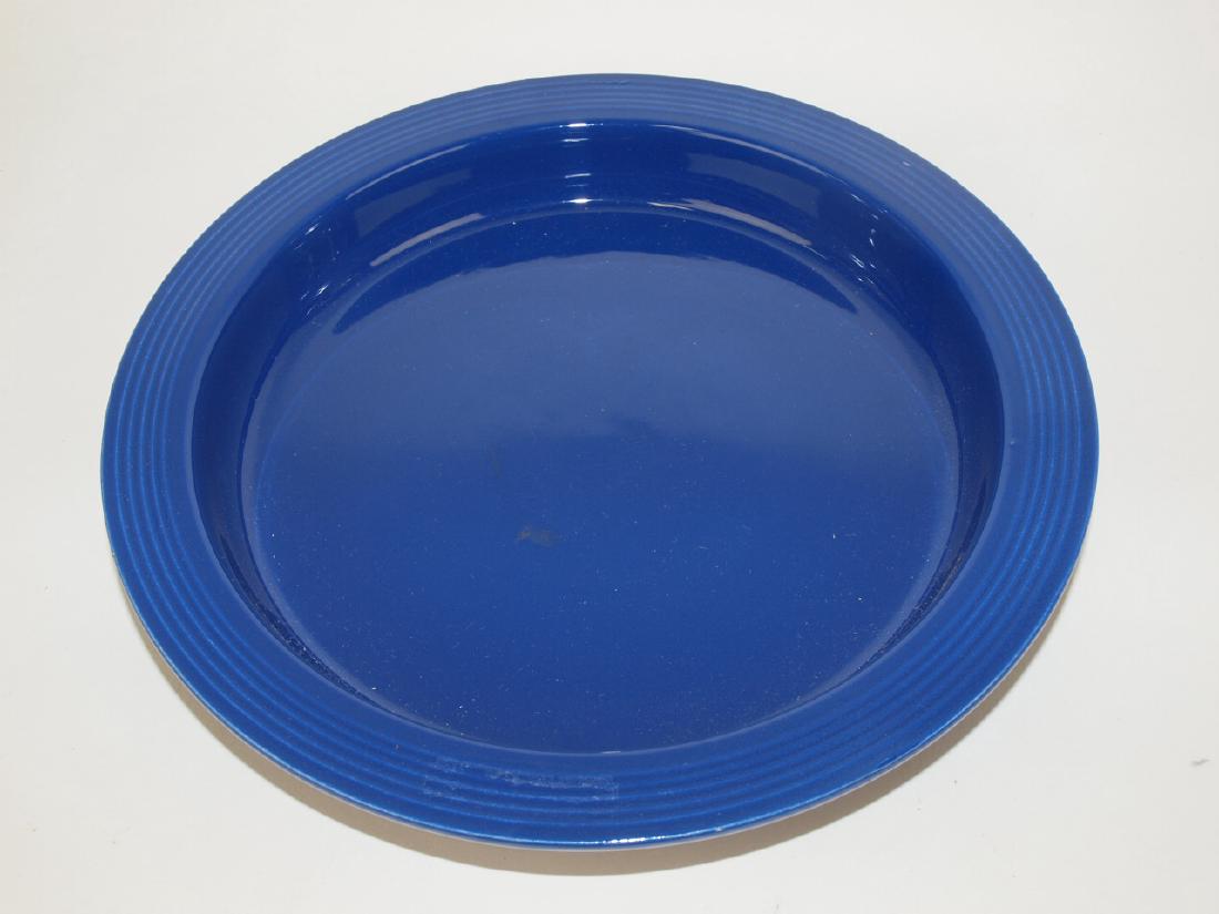 Fiesta relish tray base, cobalt, very minor rim nick (1 of 1)