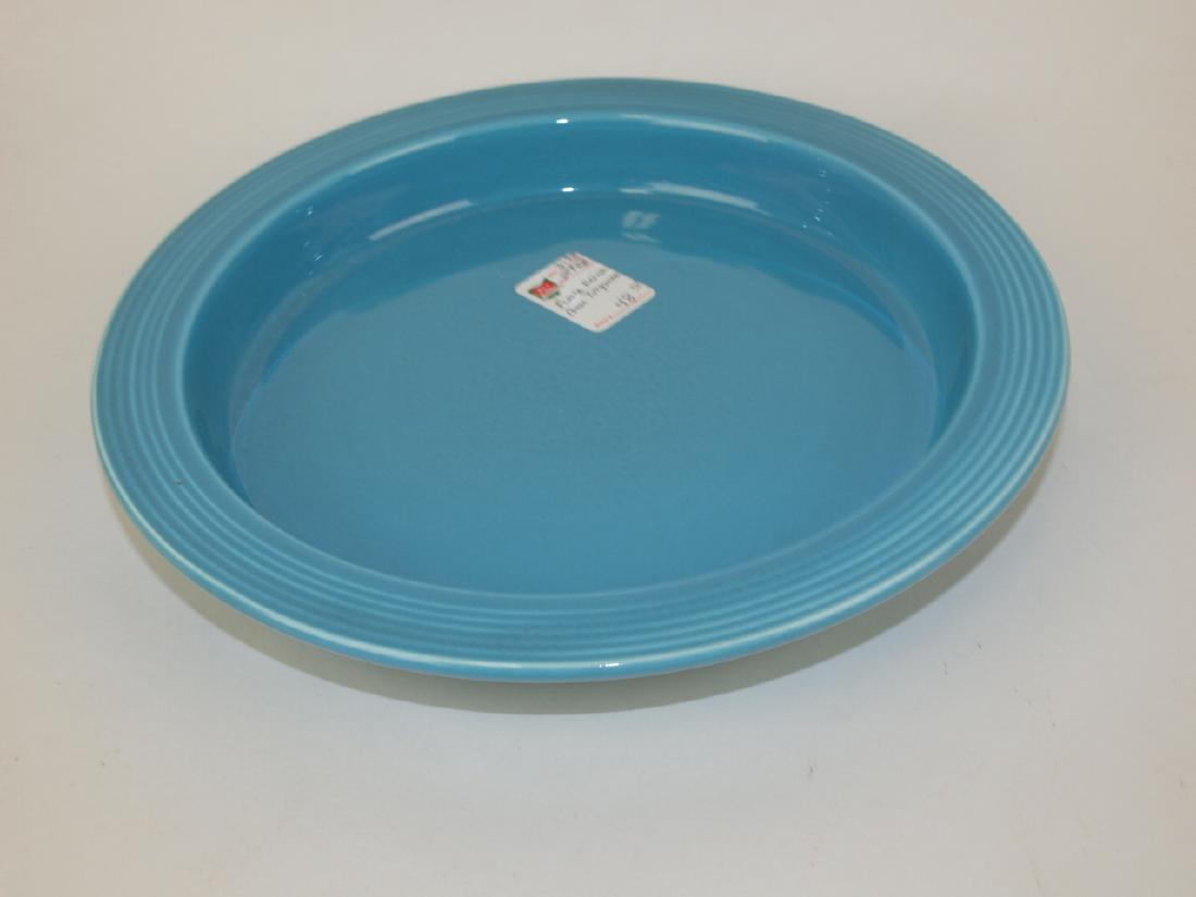 Fiesta relish tray base, turquoise (1 of 1)