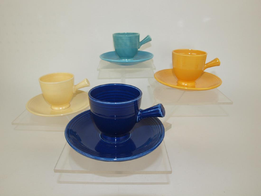 Fiesta demitasse cup & saucer group, 4 mixed colors (1 of 1)