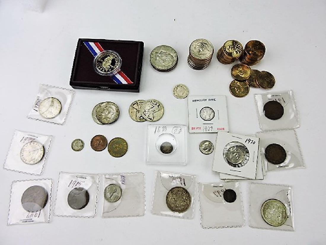 Coin lot- 3 Ikes, 24 Sacagawea, 2 Walking Liberty (1 of 1)