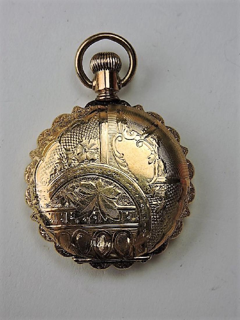 Elgin hunters case pocket watch J. Boss 14K 20 year. (1 of 3)