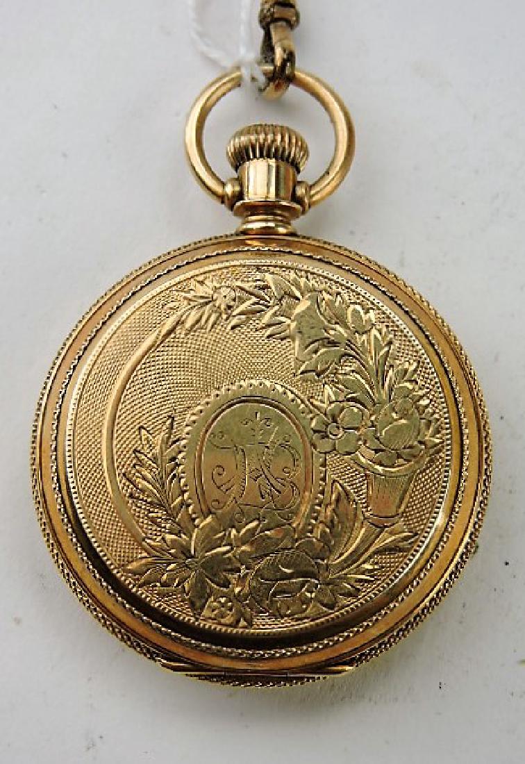 Continental Watch Co 14kt gold hunters case watch with (1 of 3)