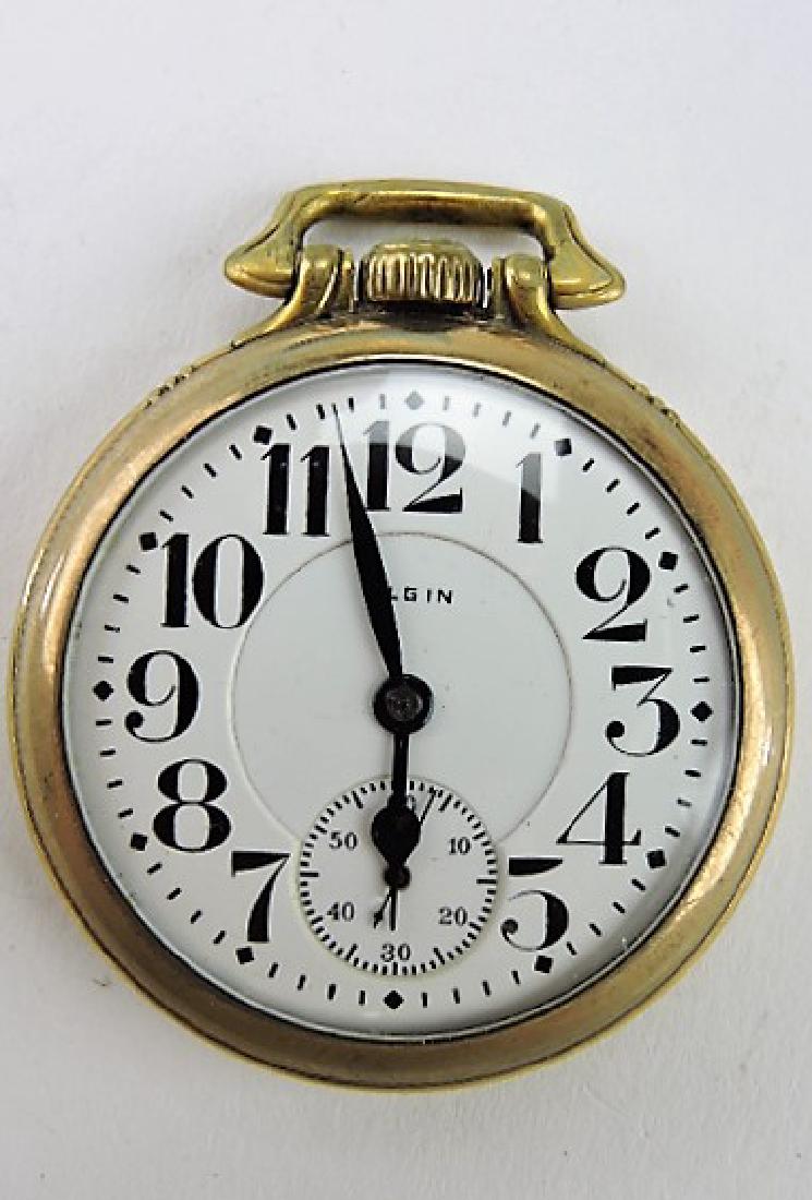 Elgin 16s 21j #270 open face pocket watch (1 of 2)