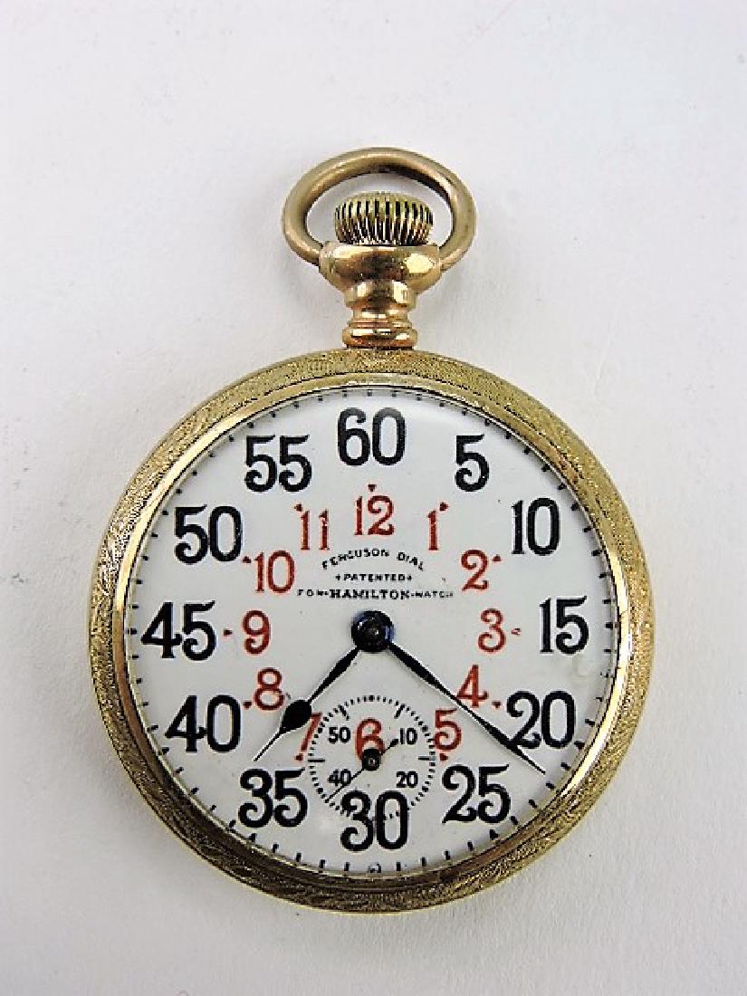 Hamilton 16s 17j #974 open face pocket watch, Fergeson (1 of 2)
