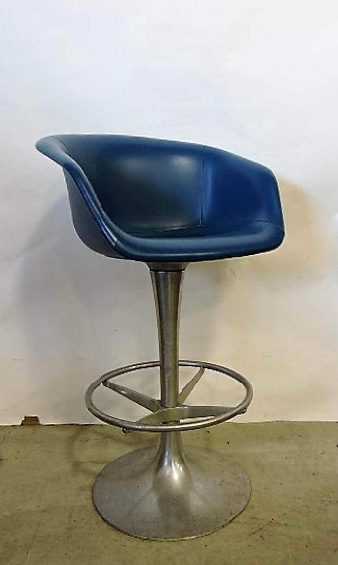 Mid Century Modern set of 3 aluminum bar stools (1 of 1)