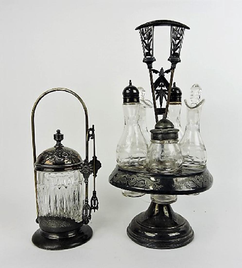 Pickle castor with clear insert and 5 bottle (1 of 1)