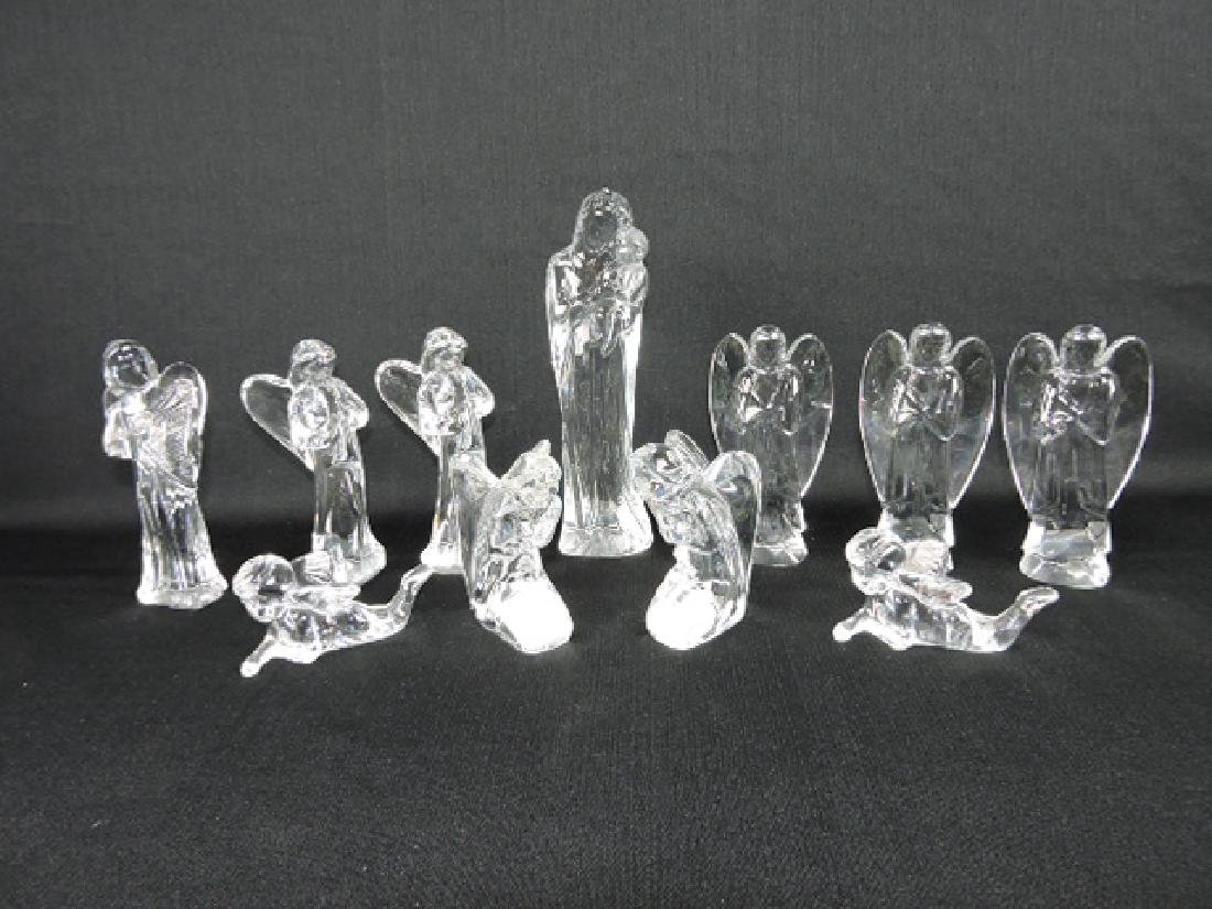 Baccarat set of crystal angels, 11 pieces, 9" (1 of 1)