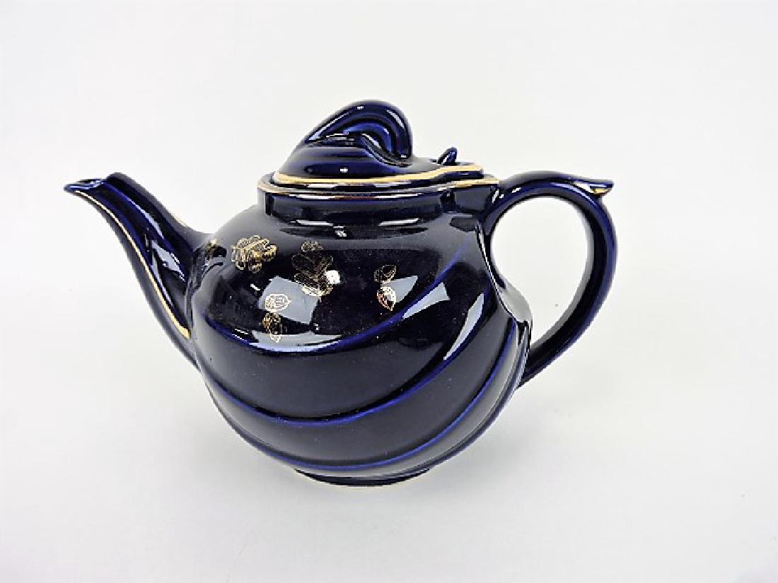 Hall China teapot, cobalt parade (1 of 1)