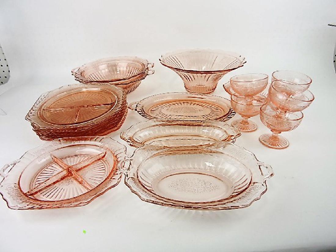 Pink Depression Mayfair lot of 20 pcs - console (1 of 1)