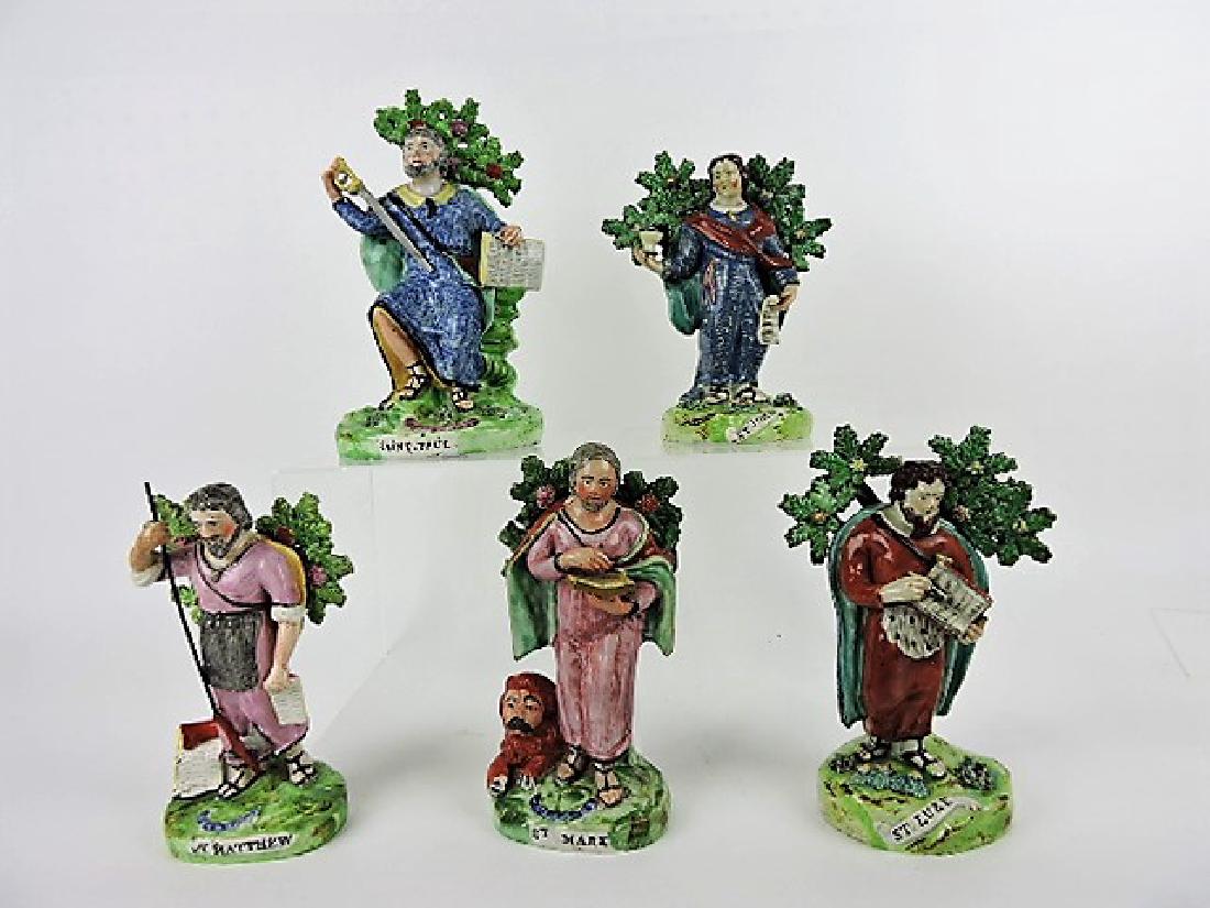 Staffordshire Pearlware lot of 5 figures: St. Paul (1 of 6)