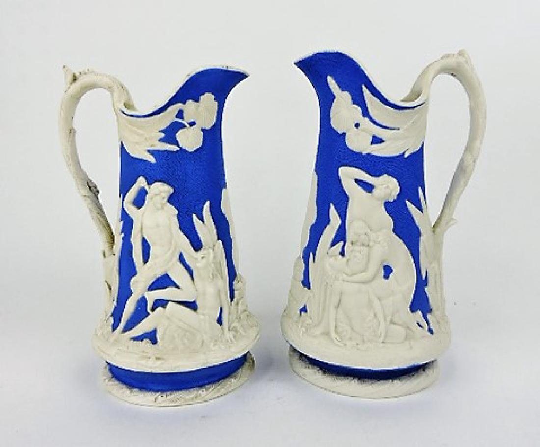 Sam Alcock pair of parian white on blue reverse Sep 29, 2017